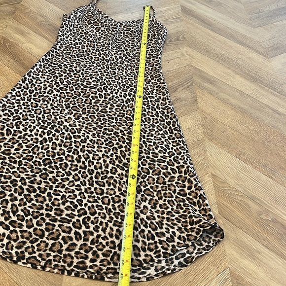 AUDREY 3+1 Dress Womens Sz Medium Brown Animal Print Slip dress - Picture 7 of 12